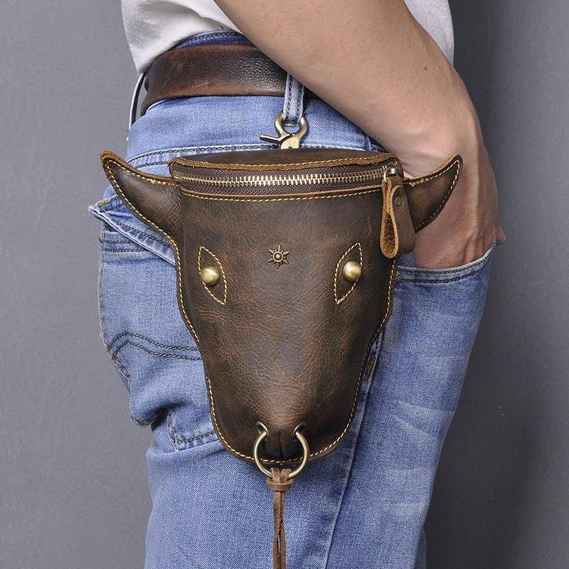 Cool Cow Head Thigh Fanny Pack