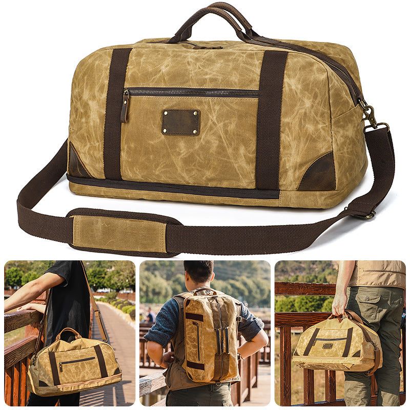 Ruksak Weekender Duffle Bag Od Voštanog Platna